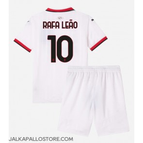 AC Milan Rafael Leao #10 Vieraspaita Lapsille 2024-25 Lyhythihainen (+ shortsit)